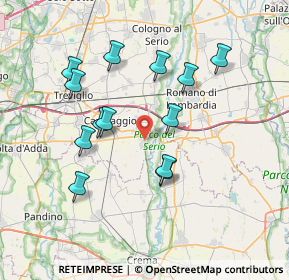 Mappa 24050 Mozzanica BG, Italia (6.93615)