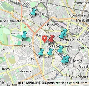 Mappa Piazza Tre Torri, 20121 Milano MI, Italia (1.64583)