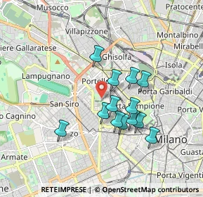Mappa Piazza Tre Torri, 20121 Milano MI, Italia (1.44462)