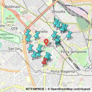 Mappa Piazza Tre Torri, 20121 Milano MI, Italia (0.7785)