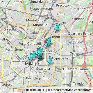 Mappa Via San Gregorio, 20123 Milano MI, Italia (1.35083)