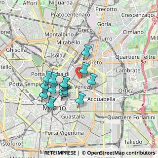 Mappa Via San Gregorio, 20123 Milano MI, Italia (1.51143)