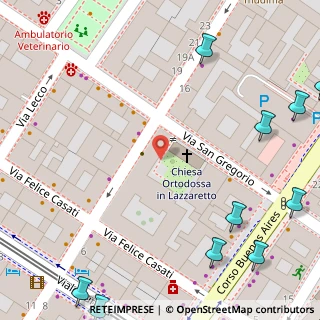 Mappa Via San Gregorio, 20123 Milano MI, Italia (0.1405)