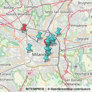 Mappa Via San Gregorio, 20123 Milano MI, Italia (1.99545)