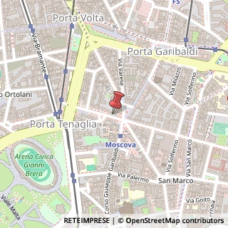 Mappa Via della Moscova, 58, 20121 Milano, Milano (Lombardia)