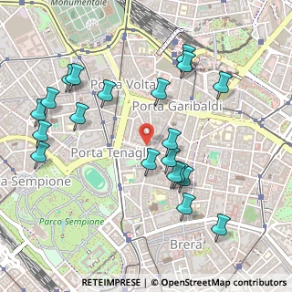 Mappa Via della, 20121 Milano MI, Italia (0.547)