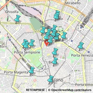 Mappa Via della, 20121 Milano MI, Italia (0.8765)
