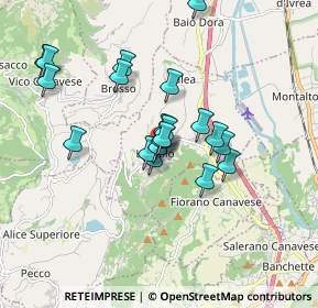 Mappa Via Vittorio Veneto, 10010 Lessolo TO, Italia (1.4565)