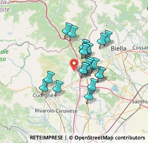 Mappa Via Vittorio Veneto, 10010 Lessolo TO, Italia (10.084)