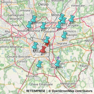 Mappa Piazza Leonardo Da Vinci, 20133 Milano MI, Italia (7.41923)