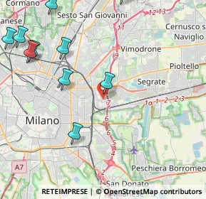 Mappa Via Caduti in Missione di Pace, 20100 Milano MI, Italia (5.77455)