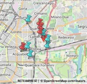 Mappa Via Caduti in Missione di Pace, 20100 Milano MI, Italia (1.34455)
