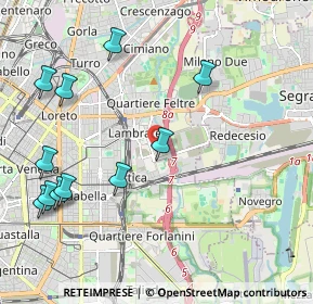 Mappa Via Caduti in Missione di Pace, 20100 Milano MI, Italia (2.45545)