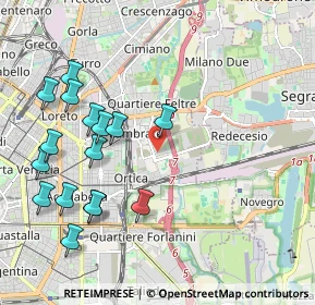 Mappa Via Caduti in Missione di Pace, 20100 Milano MI, Italia (2.29625)