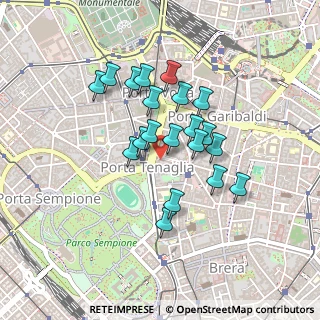 Mappa Piazzale Biancamano, 20121 Milano MI, Italia (0.3525)