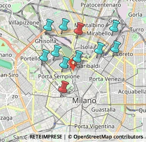 Mappa Piazzale Biancamano, 20121 Milano MI, Italia (1.61545)