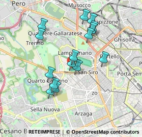 Mappa Via dei Piccolomini, 20151 Milano MI, Italia (1.65333)