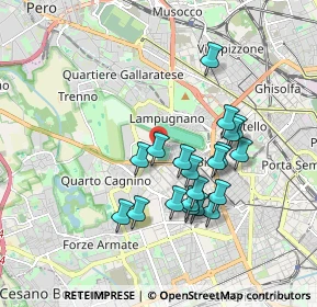 Mappa Via dei Piccolomini, 20151 Milano MI, Italia (1.618)