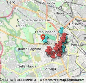 Mappa Via dei Piccolomini, 20151 Milano MI, Italia (1.638)