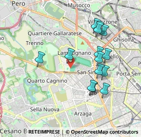 Mappa Via dei Piccolomini, 20151 Milano MI, Italia (1.81143)