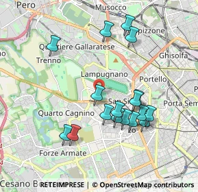 Mappa Via dei Piccolomini, 20151 Milano MI, Italia (1.81824)