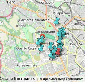 Mappa Via dei Piccolomini, 20151 Milano MI, Italia (1.582)