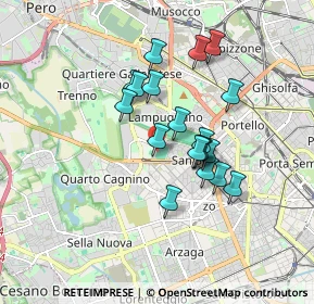 Mappa Via dei Piccolomini, 20151 Milano MI, Italia (1.40474)
