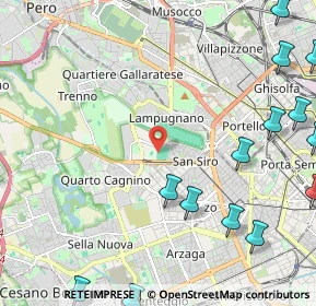 Mappa Via dei Piccolomini, 20151 Milano MI, Italia (3.34733)