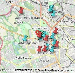 Mappa Via dei Piccolomini, 20151 Milano MI, Italia (1.64)