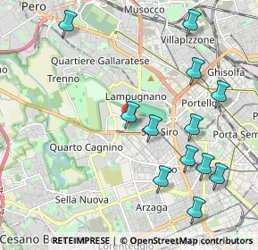 Mappa Via dei Piccolomini, 20151 Milano MI, Italia (2.33667)