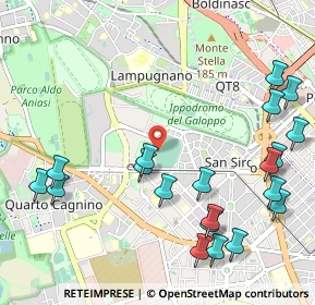 Mappa Via dei Piccolomini, 20151 Milano MI, Italia (1.3085)