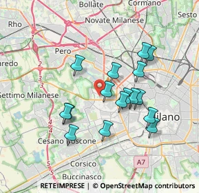 Mappa Via dei Piccolomini, 20151 Milano MI, Italia (3.1375)