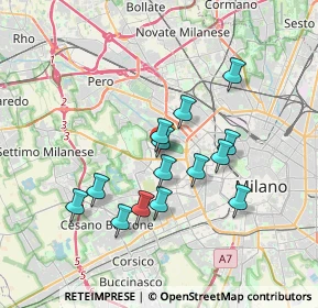 Mappa Via dei Piccolomini, 20151 Milano MI, Italia (3.04714)