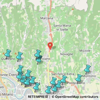 Mappa Via Valpantena, 37030 Verona VR, Italia (3.3075)