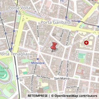 Mappa Via della Moscova, 46/3, 20121 Milano, Milano (Lombardia)