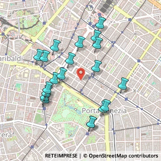 Mappa Via Antonio Zarotto, 20124 Milano MI, Italia (0.5035)