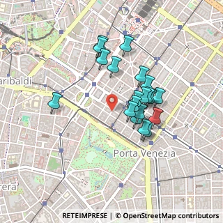 Mappa Via Antonio Zarotto, 20124 Milano MI, Italia (0.366)