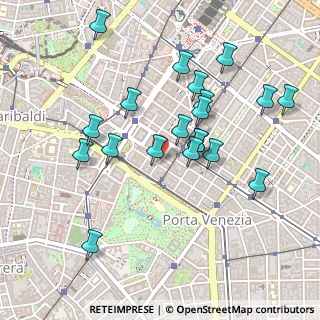 Mappa Via Antonio Zarotto, 20124 Milano MI, Italia (0.467)