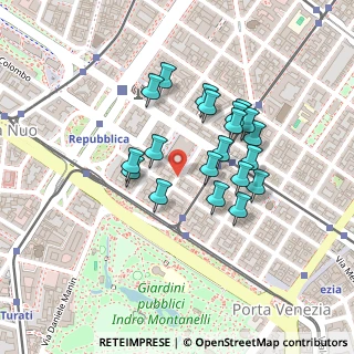 Mappa Via Antonio Zarotto, 20124 Milano MI, Italia (0.184)