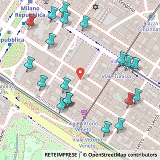 Mappa Via Antonio Zarotto, 20124 Milano MI, Italia (0.1655)
