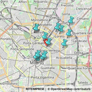 Mappa Via Antonio Zarotto, 20124 Milano MI, Italia (1.55857)
