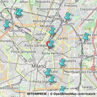 Mappa Via Antonio Zarotto, 20124 Milano MI, Italia (2.84455)