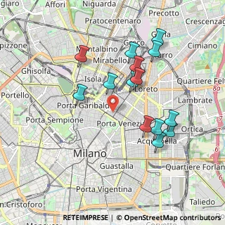 Mappa Via Antonio Zarotto, 20124 Milano MI, Italia (1.81286)