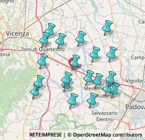 Mappa Via Bedinella, 36040 Grisignano di Zocco VI, Italia (7.09)