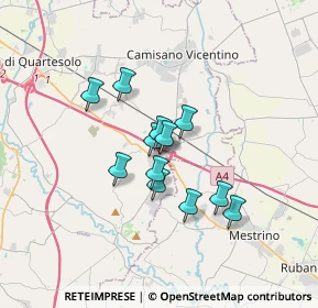 Mappa Via Bedinella, 36040 Grisignano di Zocco VI, Italia (2.41)