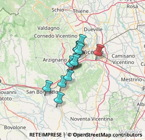 Mappa Via del Bartaglian, 36040 Brendola VI, Italia (7.51833)