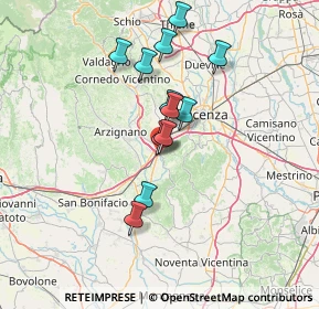 Mappa Via del Bartaglian, 36040 Brendola VI, Italia (11.55667)
