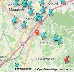 Mappa Via del Bartaglian, 36040 Brendola VI, Italia (2.6445)