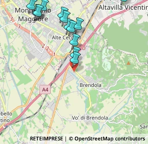 Mappa Via del Bartaglian, 36040 Brendola VI, Italia (2.44286)