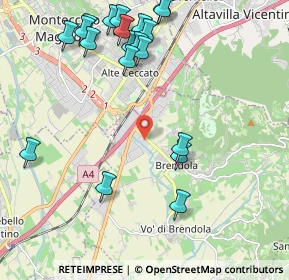 Mappa Via del Bartaglian, 36040 Brendola VI, Italia (2.471)